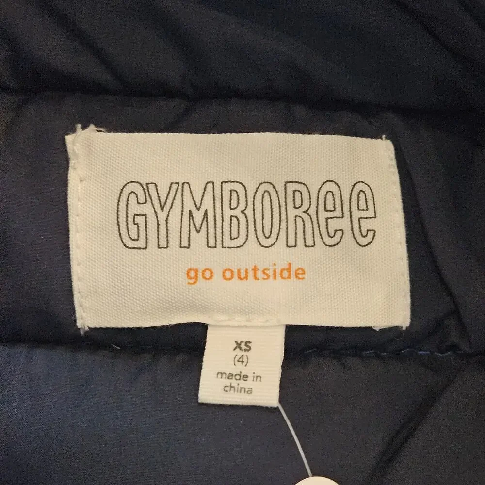 Gymboree Boys Blue Puffer Vest XS 4 NEW Lightweight Warm Layering Winter Outdoor